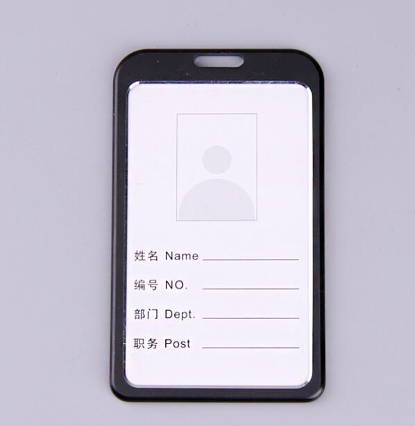 1 x Kartenhalter aus Aluminiumlegierung, Visitenkartenhalter, Ausweishalter, vertikales Metallgehäuse