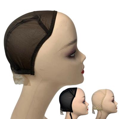 Wig Accessories Adjustable Ventilated Closure Breathable Half Mesh Lace Wig Cap for Making Wigs