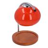 Candle Warmer Lamp with Timer Retro Solid Wood Glass Safe Warm Light Dimmable Electric Candle Lamp