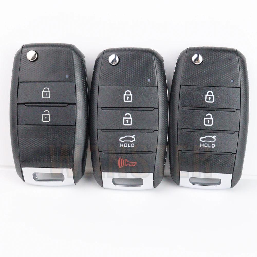 For Kia Kia K2 K3 K5 Carens Cerato Forte Cadenza  Car Key Fob Case Shell Housing Car Flip Folding Key Shell