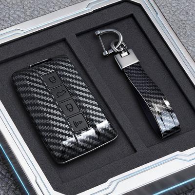 Abs Carbon Fiber Car Key Case For Great Wall Gwm Wey Tank 300 500 Tank300 Tank500 Remote Cover Bag Shell Keychain Holder Accesso