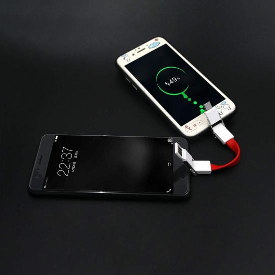 4 in 1 USB Dual Typ-C Magnetisches Micro Lade-Datenkabel für iPhone