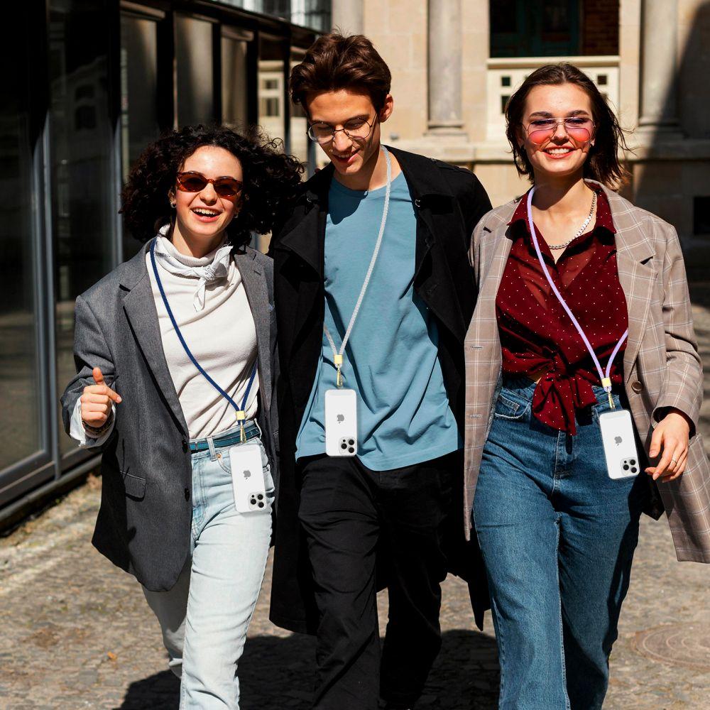 Tech-Protect C2S Rope Crossbody Strap Crayon Grey/Gold