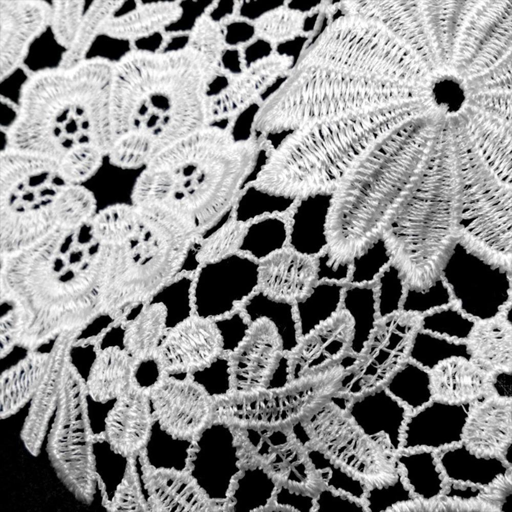 5PCS Hollow Out Pattern Embroidered Collar Multicolor Flower Collar Fake Collar  Women's Fashion
