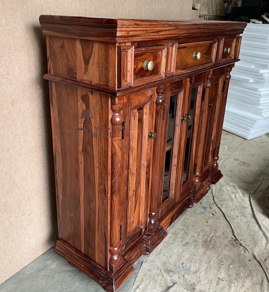 Escritorio Armario de Madera Maciza Mesita de Noche Aparador de Almacenamiento | Cajón Propio Hecho a Mano | Muebles de Decoración para el Hogar Estilo Granja - Cómoda Armario de Dormitorio