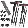 Red Adjustable Trekking Poles - Foldable K04