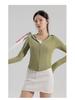 2025 Women's Black Slim Fit Sun Protection Ice Silk Jacket: Breathable, UV-Protective Summer Sportswear