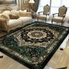 Persischer Schwarzgold Luxus Teppich für Wohnzimmer, Schlafzimmer & Büro Sofabereich Rutschfest Dekoration