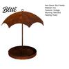 Retro Style Garden Bird Feeder Vintage Umbrella Shaped Feeder Rusty Hanging Wild with Rain‑Shade Canopy Patio Feeding Station Outdoor Metal Seeds