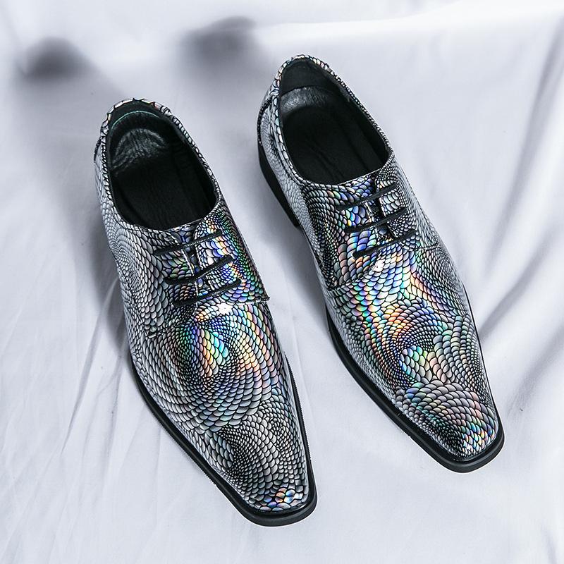 

Летние лакированные челси из британской патентной кожи, остроносые, модельные кожаные туфли, мужские модельные кожаные туфли, дерби, туфли 38 чёрный