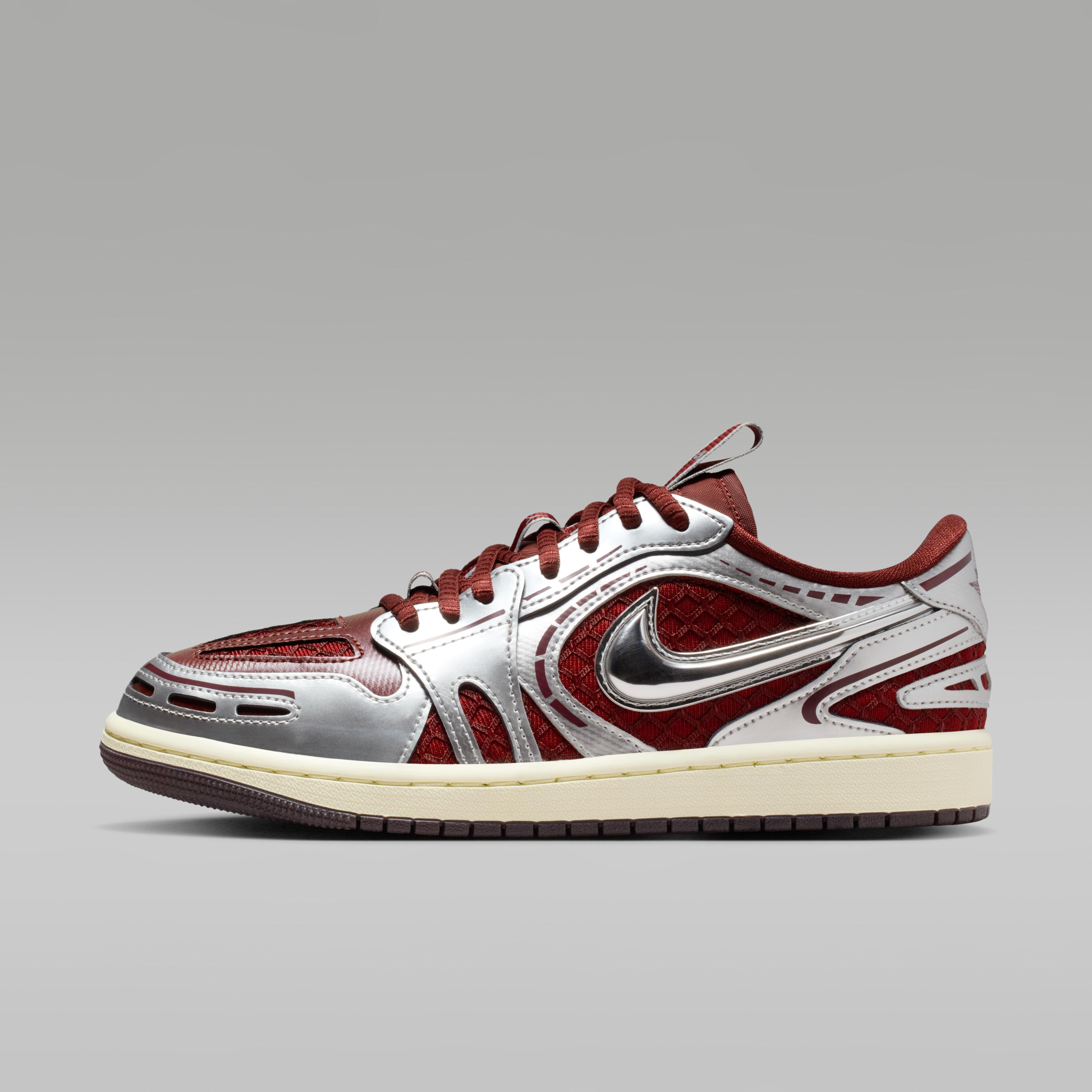 Jordan 1 Low Method of Make V3 Dark Team Red Metallic Silver (Women s) 37.5