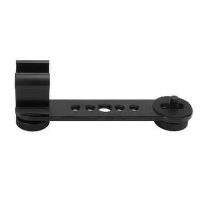 Triple Cold Shoe Extension Bracket Aluminium Alloy Microphone Stand Mount Adapter for Tripod