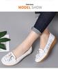Korean Style Spring 2024 Women's Casual Loafers - Slip-On Bean Shoes for Moms.