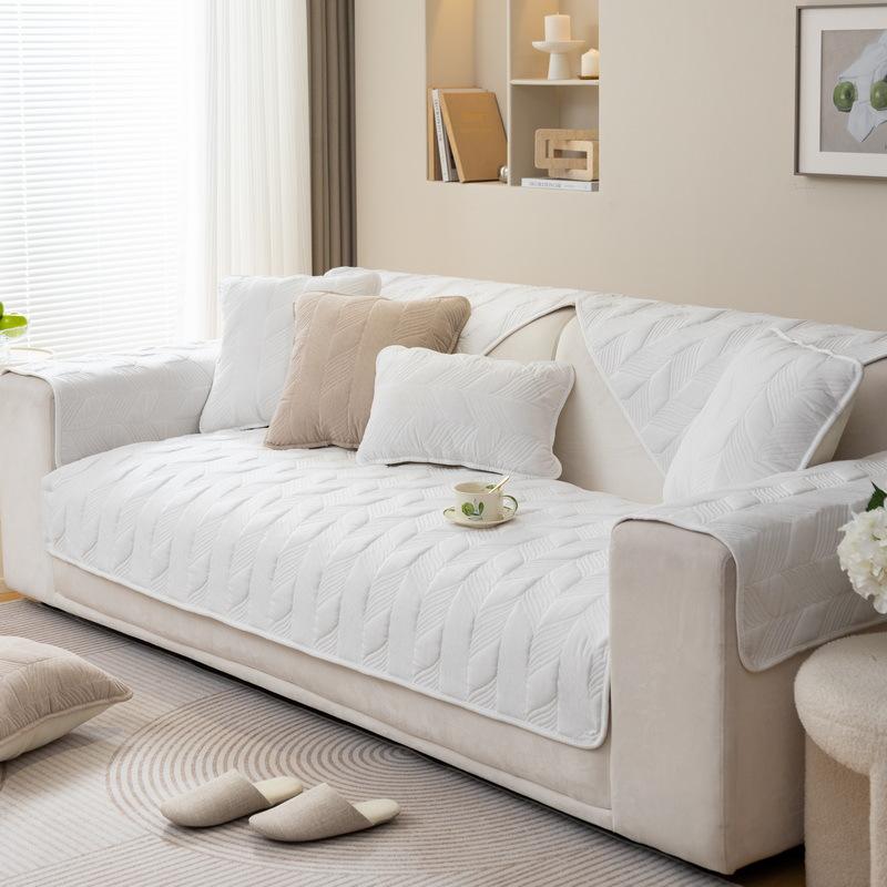 

Chenier Thickened Leaf Sofa Cushion Universal In All Seasons, Simple Seat Cushion, Non-Slip Sofa Cover, Backrest Towel Cover Cloth 70*70cm