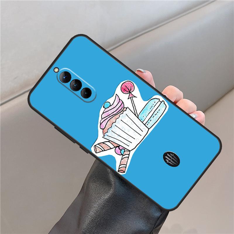 Macarons Cake Dessert Case For ZTE Nubia Red Magic 11 10 9 8 8S 9S 10S Pro Plus 6S 7S 6 7 For RedMagic 10 Air Cover
