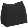 Back Cushion Black 45 X 20 X 35 Cm Cord Fabric