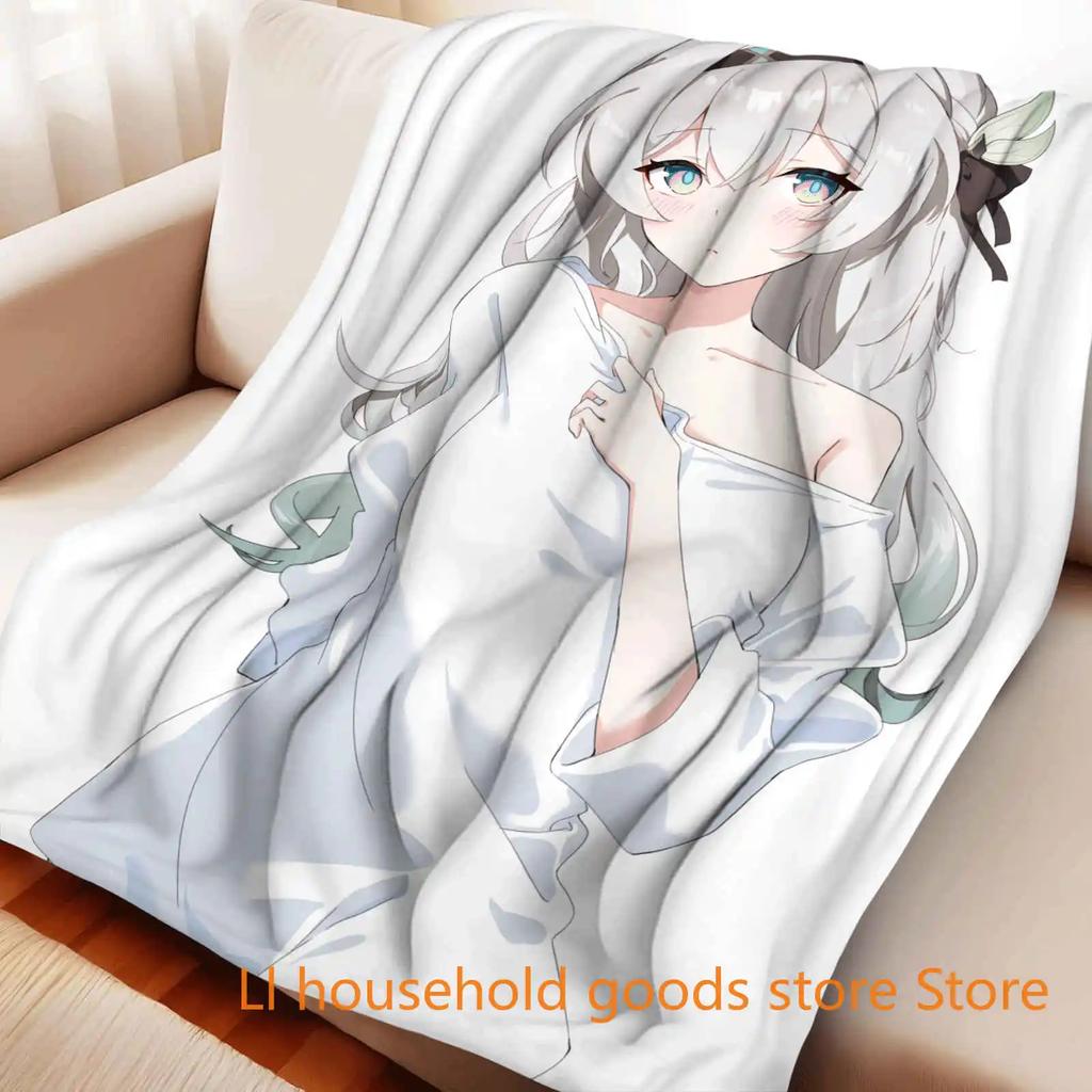 UltraSoft DoubleSided Flannel Fleece Throw Blanket  Kawaii Anime Design  Warm  Cozy for Kids  Adults  Home Textile