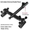 Adjustable Double Rod Holder for 36'' Fishing Chair - Durable Aluminum-Magnesium Alloy Tackle Box Accessory