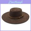 Style Fashion Felt Hat With Wide Brim And Embroidered Totem For Women