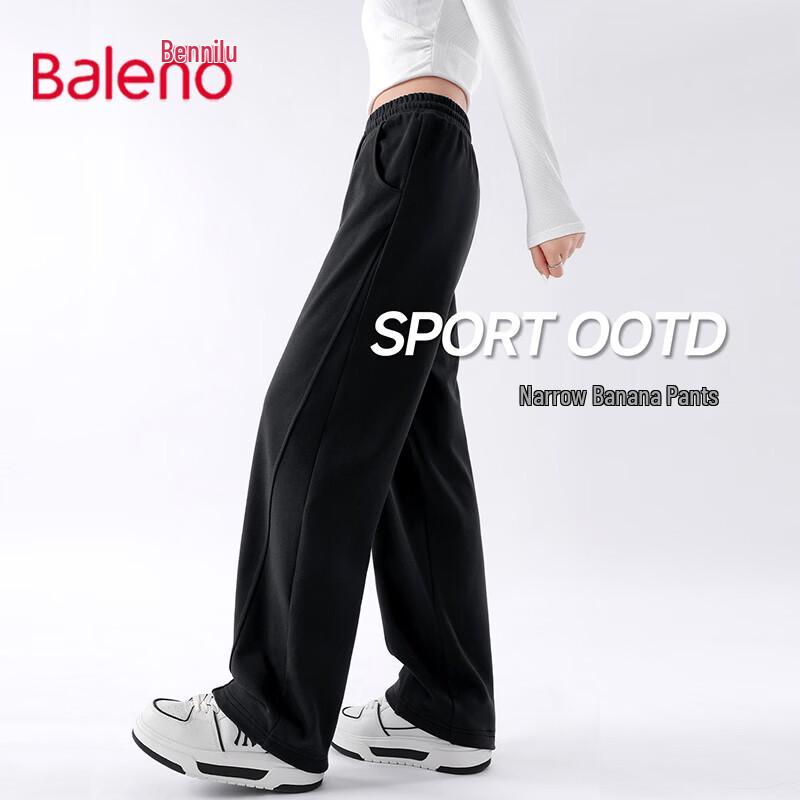 Baleno Women's High-Waist Straight-Leg Casual Pants