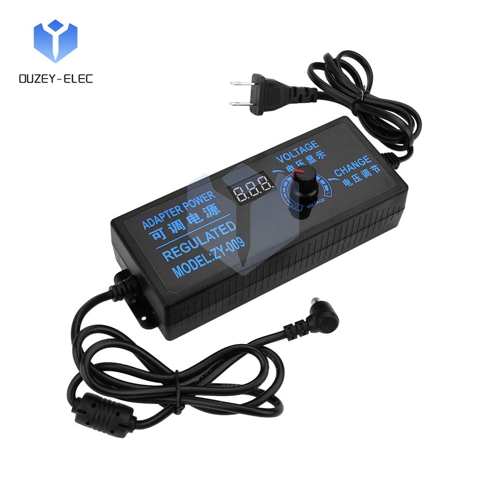 AC110V 220V To DC3-24V 5A Power Adapter 5.5*2.5mm DC Inline Connector Adjustable Power Adapter Regulated Switching Power Supply
