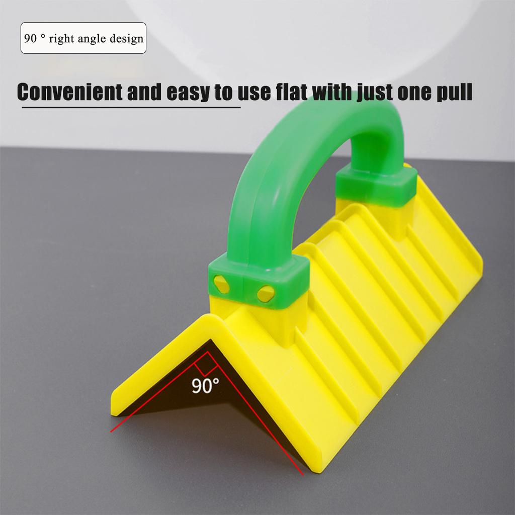 Wandpolierwerkzeuge Polierer ABS Handschleifer Eckspachtel mit Griff Gipskarton-Eckwerkzeug für Wand, Gelb