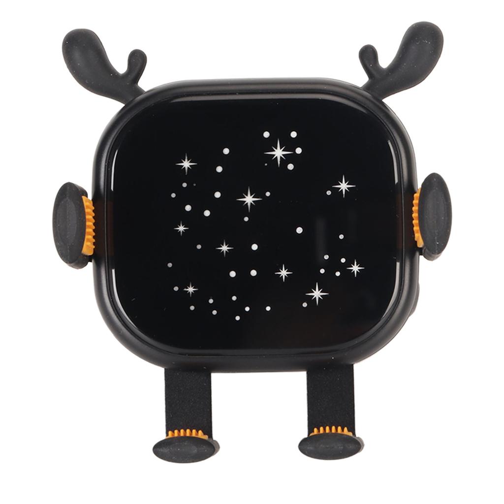 2 in 1 15W Car Wireless Charger Fast Charging Auto Clamping Colorful Atmosphere Light Air Vent