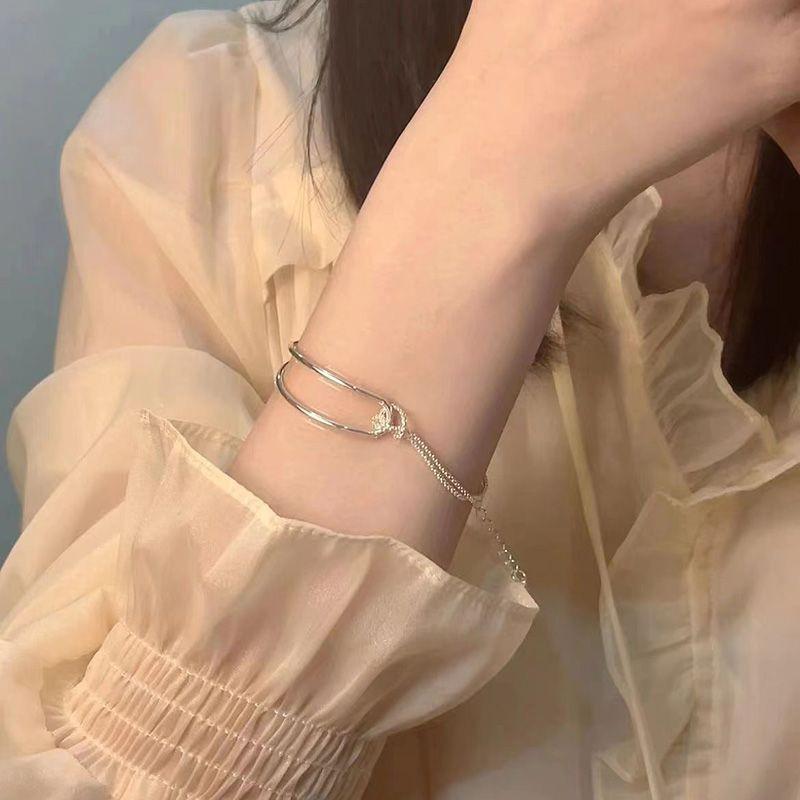 Korean Style Geometric Arc Knotted Bracelet - Elegant & Trendy Women's Fashion Jewelry