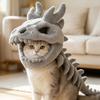 3D Realistic Dinosaur Skeleton Costume Soft Dinosaur Skeleton Headgear Dinosaur Plush Hat  Party