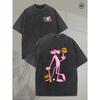 Camiseta de Algodón Pesado para Hombre y Mujer Estilo Retro Y2K Streetwear con Panth
