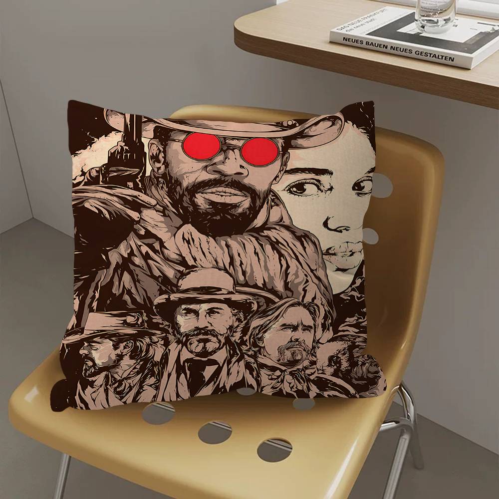 Anime Django Unchained Office Cushion Pillowcase Car Cushion Cover45X45CM Lumbar Pillowcase Sofa Pillowcover