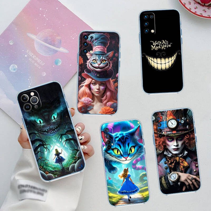 Alice Cat Princess Phone Case for Motorola G14 G15 G24 G30 G31 G32 G34 G41 G42 G51 G52 G50 G60S G60 G62 G72 G71 G73 G84 G85 G200 E32