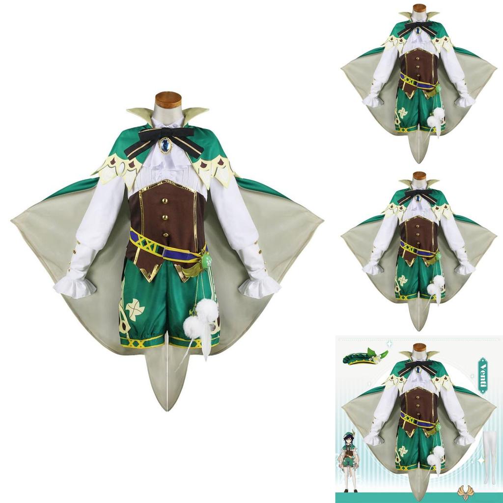 Costum Cosplay Luxos Genshin Impact Venti Pentru Femei Perfect Pentru Petreceri de Halloween