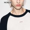 MO&Co. Winter New Merino Wool Round Neck Raglan Sleeve Sweater