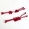Retro Chinese Wedding Red Cord Accessories with Knot and Frog Button