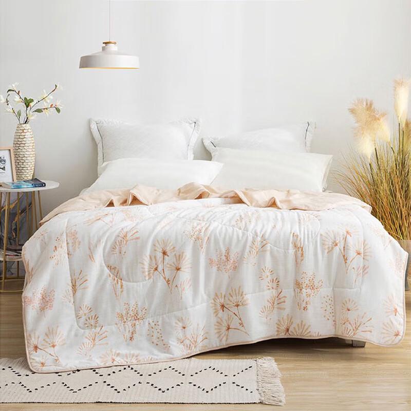 LUOLAI Flower Dance Washable Summer Cooling Quilt