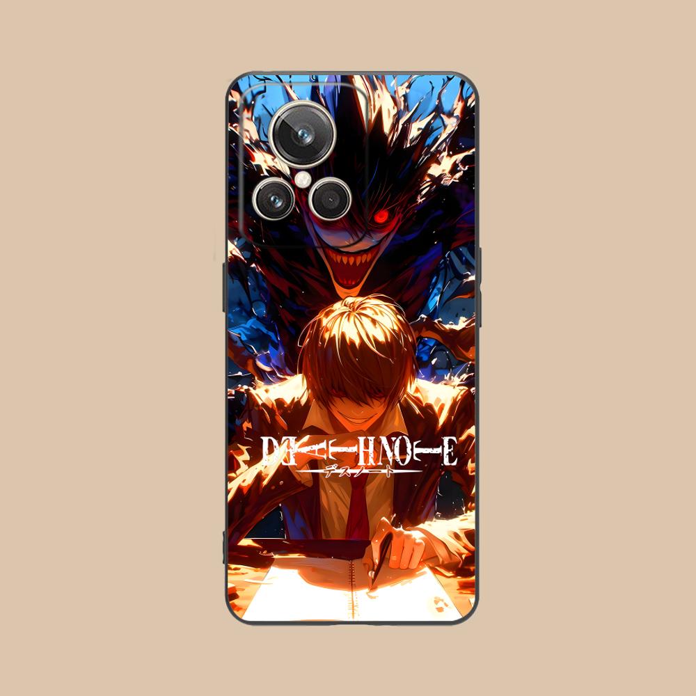 Death Note Kira Light Mobile Phone Case for Realme 15 14 13 12 11 10 9 Pro Plus T i Lite 5G Colorful Printing Cover Luxury Cover
