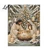 Feiertagsgeschenke für die Familie Krippen-Bastelset mit Kunstperlen Heilige Malerei DIY Katholische Gebetsecke Dekorationen 3D Religiöses Bastelset für Erwachsene