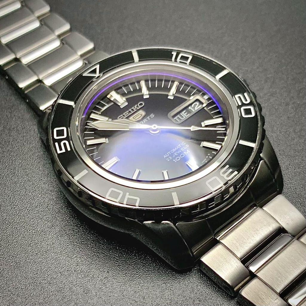 Used Crystal 29x4.5 Sapphire Double Dome Blue AR for SEIKO 7S36-04N0 SNZH55 Kinetic Etc. AfteRMarket Part Seiko MOD Custom Parts