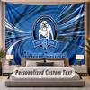 Custom Name Text Tapestry Canterbury-Bankstown Bulldogs Personalized Polyester Wall Tapestry For Bedroom And Room