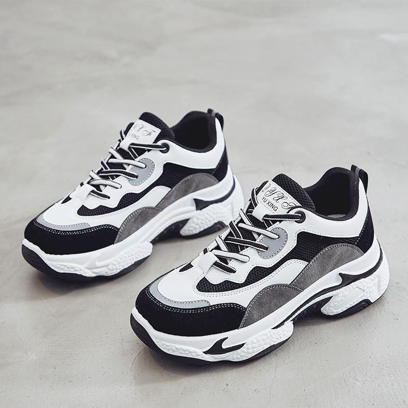 2024 Korean version ins super fire panda women's shoes, new women's dad shoes in summer
