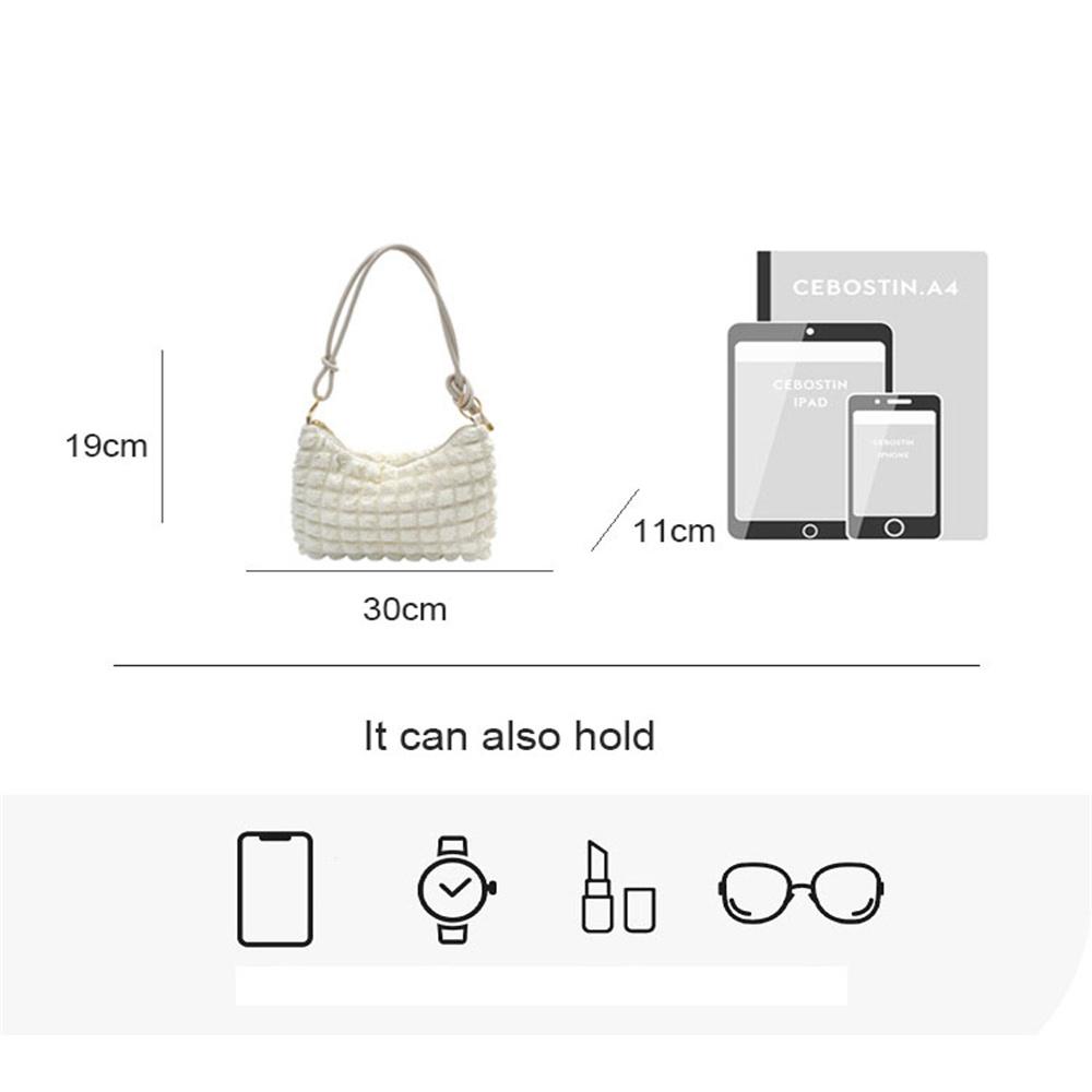 Quilted Padded Shoulder Bag Pleated Bubbles Cloud Large Capacity Handbag Luxury Tote Bags Bucket Designer Ruched Handbags