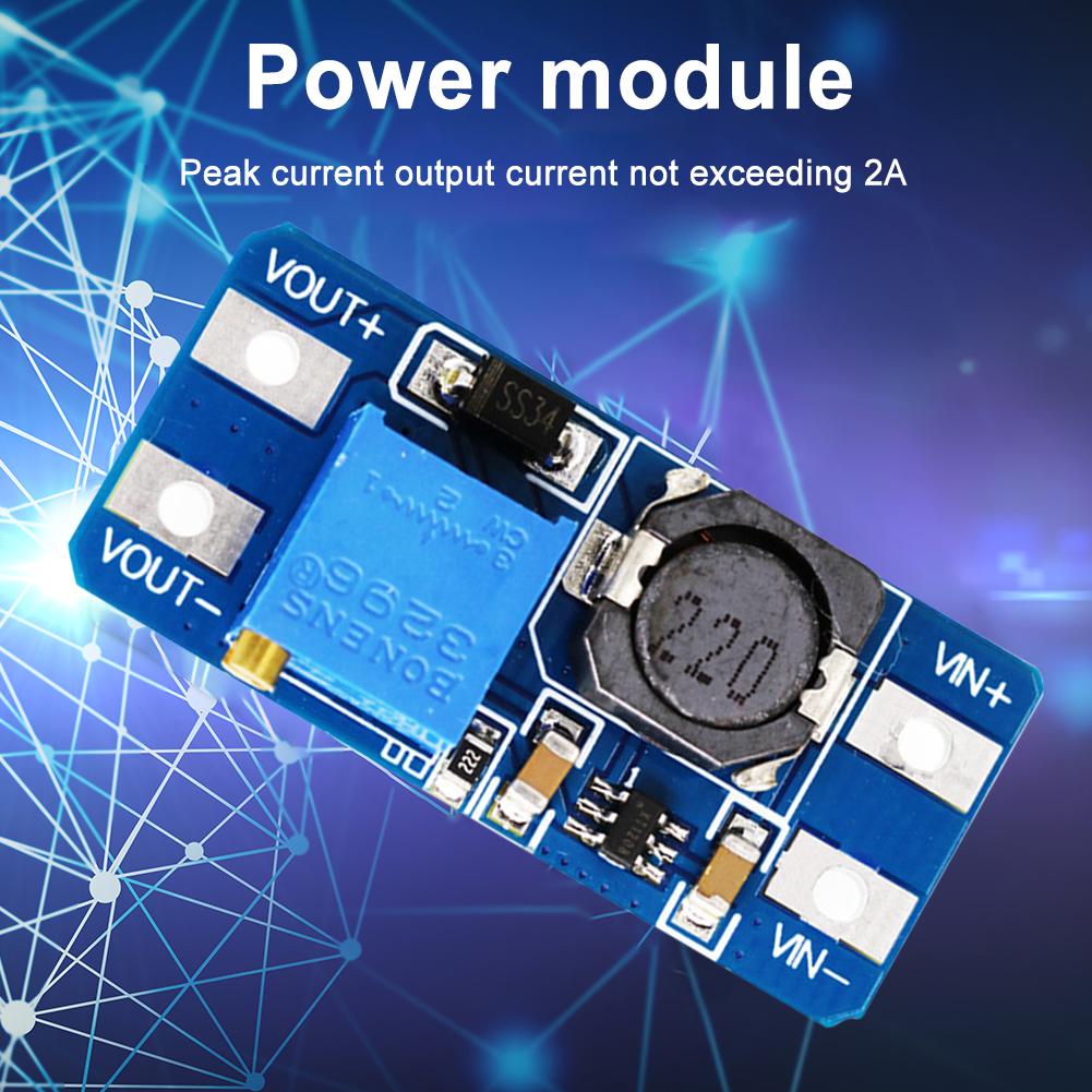 1/2PCS MT3608 DC-DC Step Up Converter Booster Power Supply Module Boost Step-up Board MAX Output 28V 2A for Arduino Diy Kit