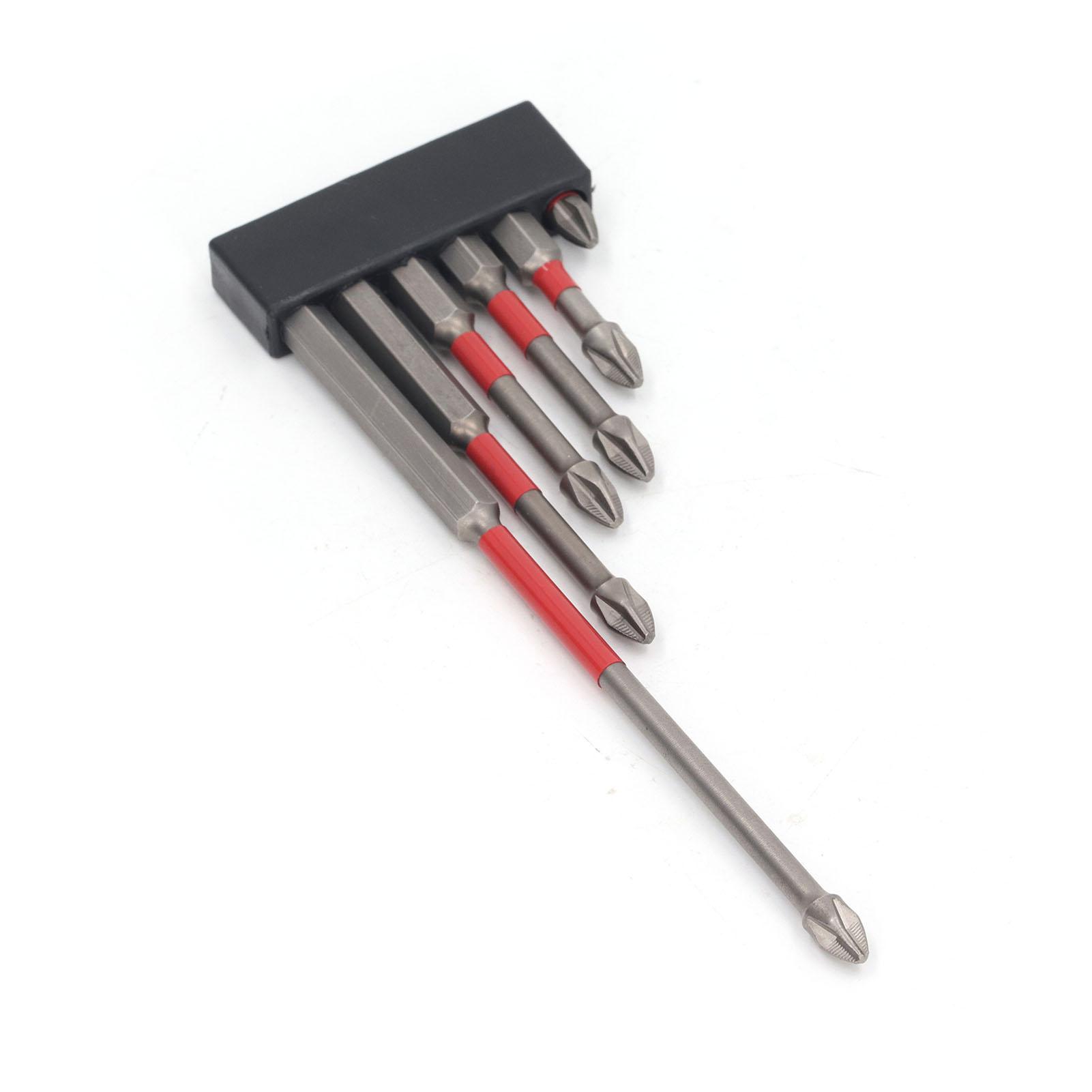 

6PCS Electric Screwdriver Bits Cross Head Drill Driver Bit Set Alloy Steel Strong Magnetic Power Bits