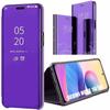 Case for Xiaomi Redmi Note 10 5G Mirror Effect Translucent Window Great Protection Purple
