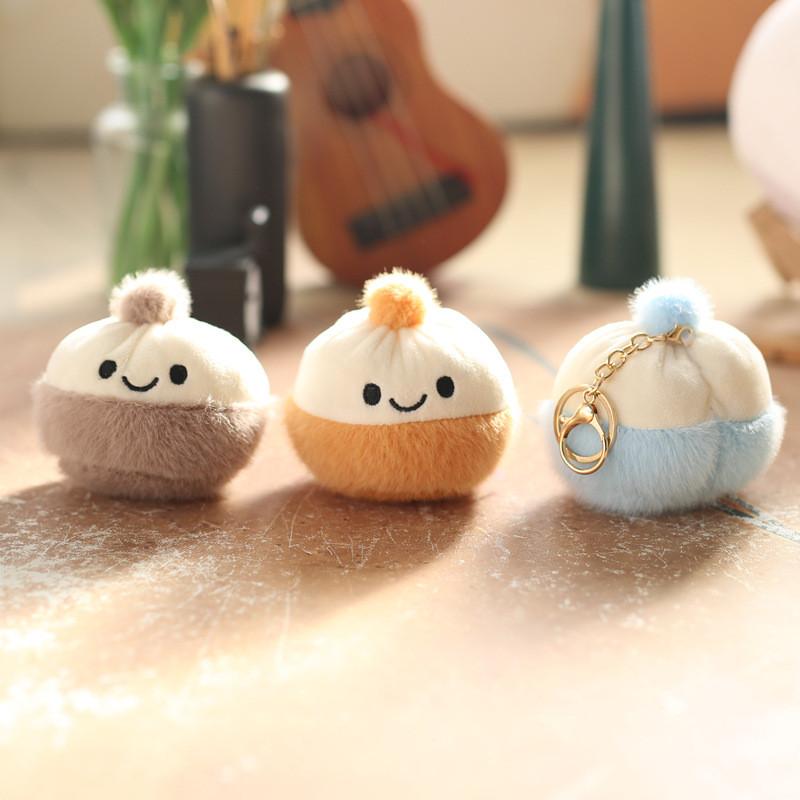 Mini Fluffy Delightful Bun Plush Toy Keychain Perfect For Gifts And Personal Use
