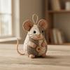 Beginner-friendly Handmade Patchwork Mouse Kit Patchwork Mouse Pendant  Craft Activities