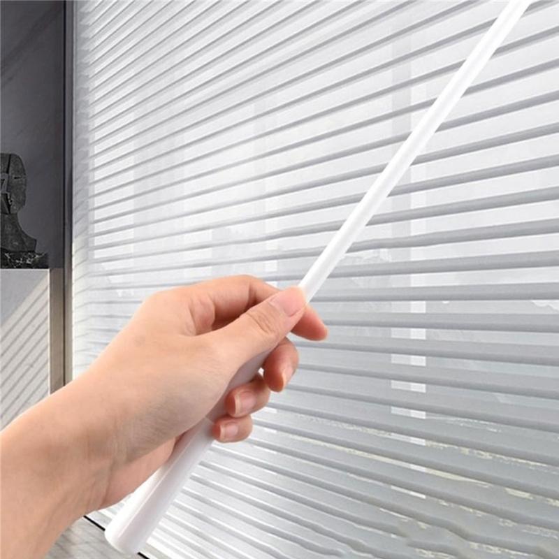 1Set Clear Blind Rods 43cm with Rotates Hooks for Home and Office Window Decoration Vertical Blinds Replacement