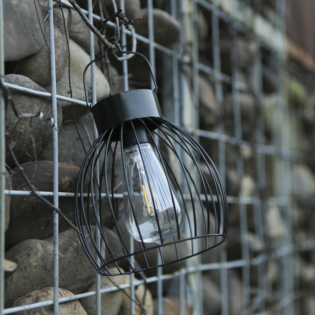 Solar Powered Engrgy Bird Cage Design Pendeant H Anging Lamp Lantern Outdoor Light Sensitive Light Control  IP65 Water