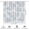 Vintage Floral Print Shower Curtain Waterproof Bathroom Decor Home Decoration Rectangular Shower Curtains For Bathrooms Grey Whi